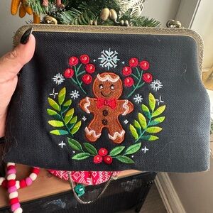 Unique Vintage Xmas Clutch Purse